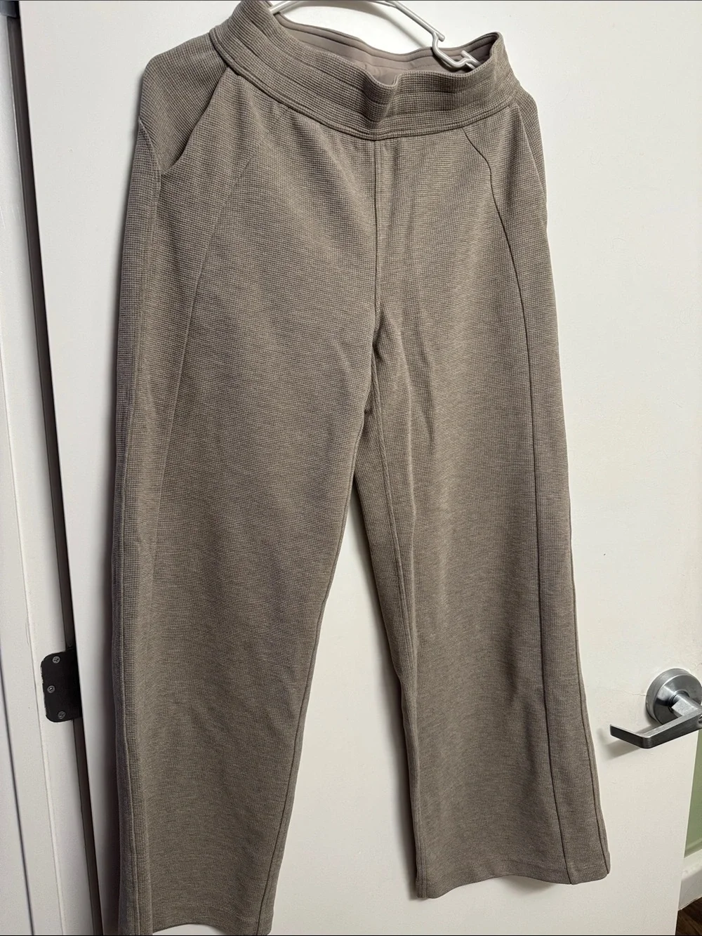lululemon athletica Wide-Leg Knit Pants in Taupe